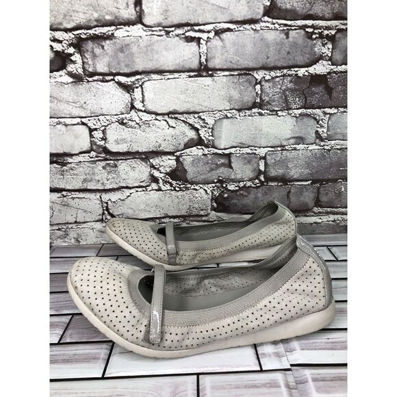 Cole Haan Paloma Gilmore Gray Suede Mary Jane Ballet Flats Shoes Women Sz. 9.5M - Picture 1 of 16